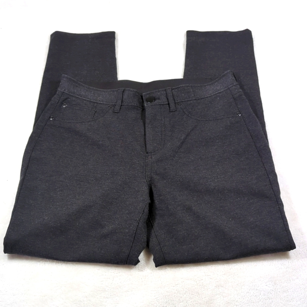Chico's grey knit pants jeans .5 short 4-6 Petite EUC